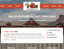 Tablet Screenshot of mybutchershoppe.com